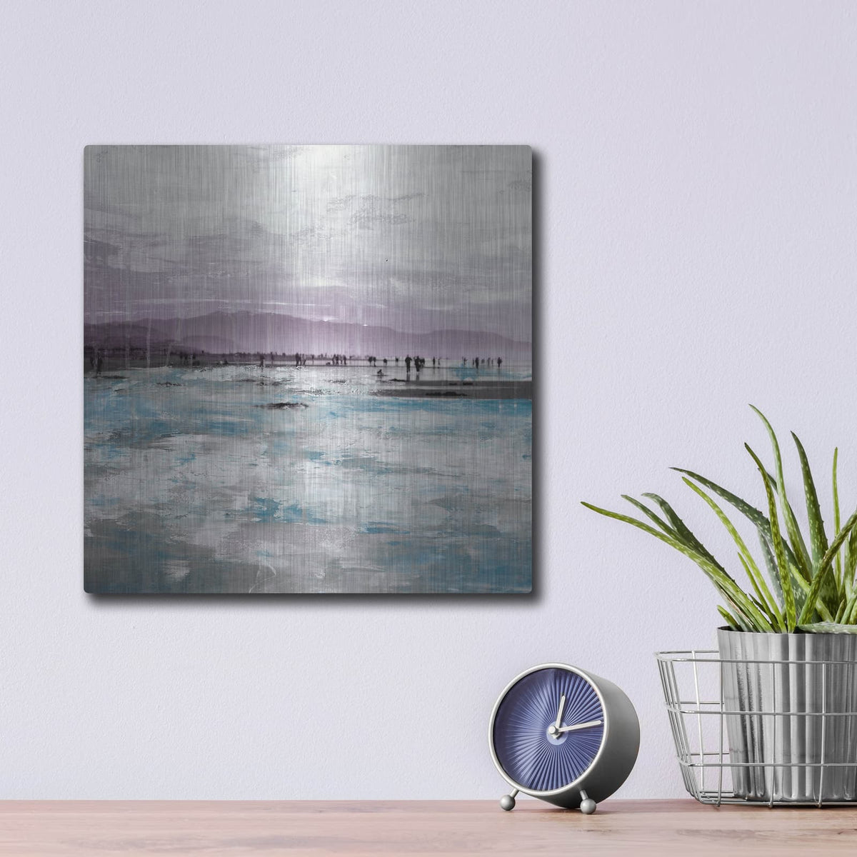 'Beach I' by Incado – Metal Wall Art, 12x12 room view
