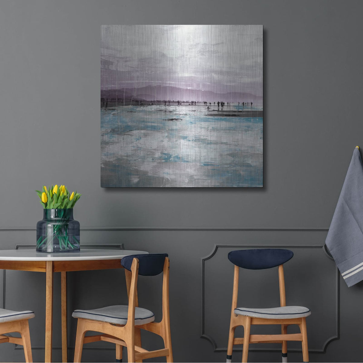 'Beach I' by Incado – Metal Wall Art, 36x36 room view