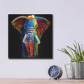 'Great Elephant' by Incado – Metal Wall Art, 12x12 room view