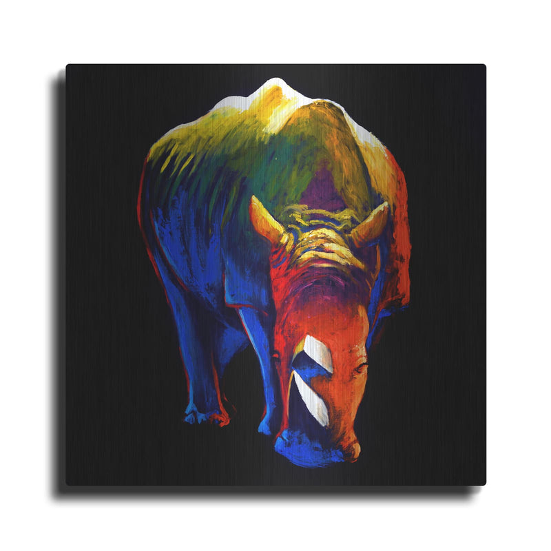 'The Rhino' by Incado – Metal Wall Art