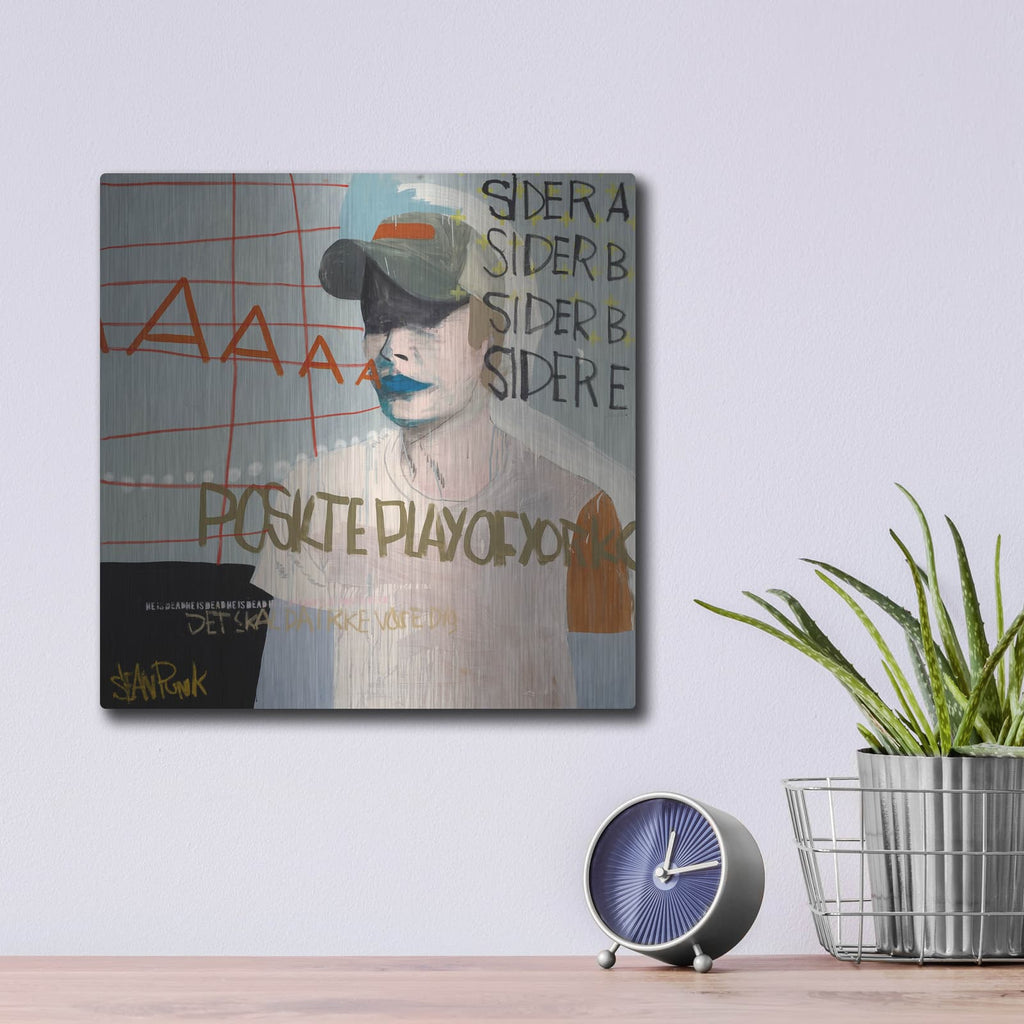 'Sider A' by Incado – Metal Wall Art, 12x12 room view