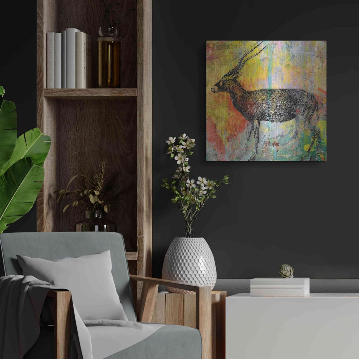 'Arty Beast 2' by Karen Smith – Metal Wall Art, 24x24 room view