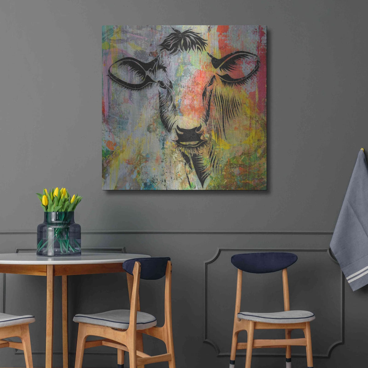 'Arty Beast 3' by Karen Smith – Metal Wall Art, 36x36 room view