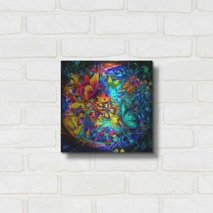 Luxe Metal Art 'Melting Pot' Metal Wall Art,12x12