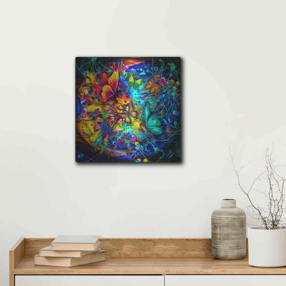 Luxe Metal Art 'Melting Pot' Metal Wall Art,12x12