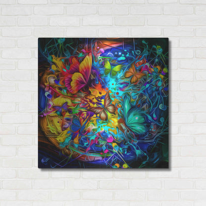 Luxe Metal Art 'Melting Pot' Metal Wall Art,36x36