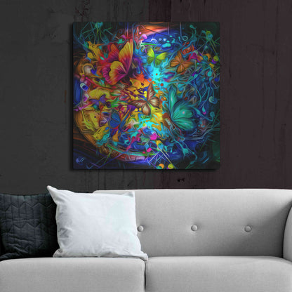 Luxe Metal Art 'Melting Pot' Metal Wall Art,36x36