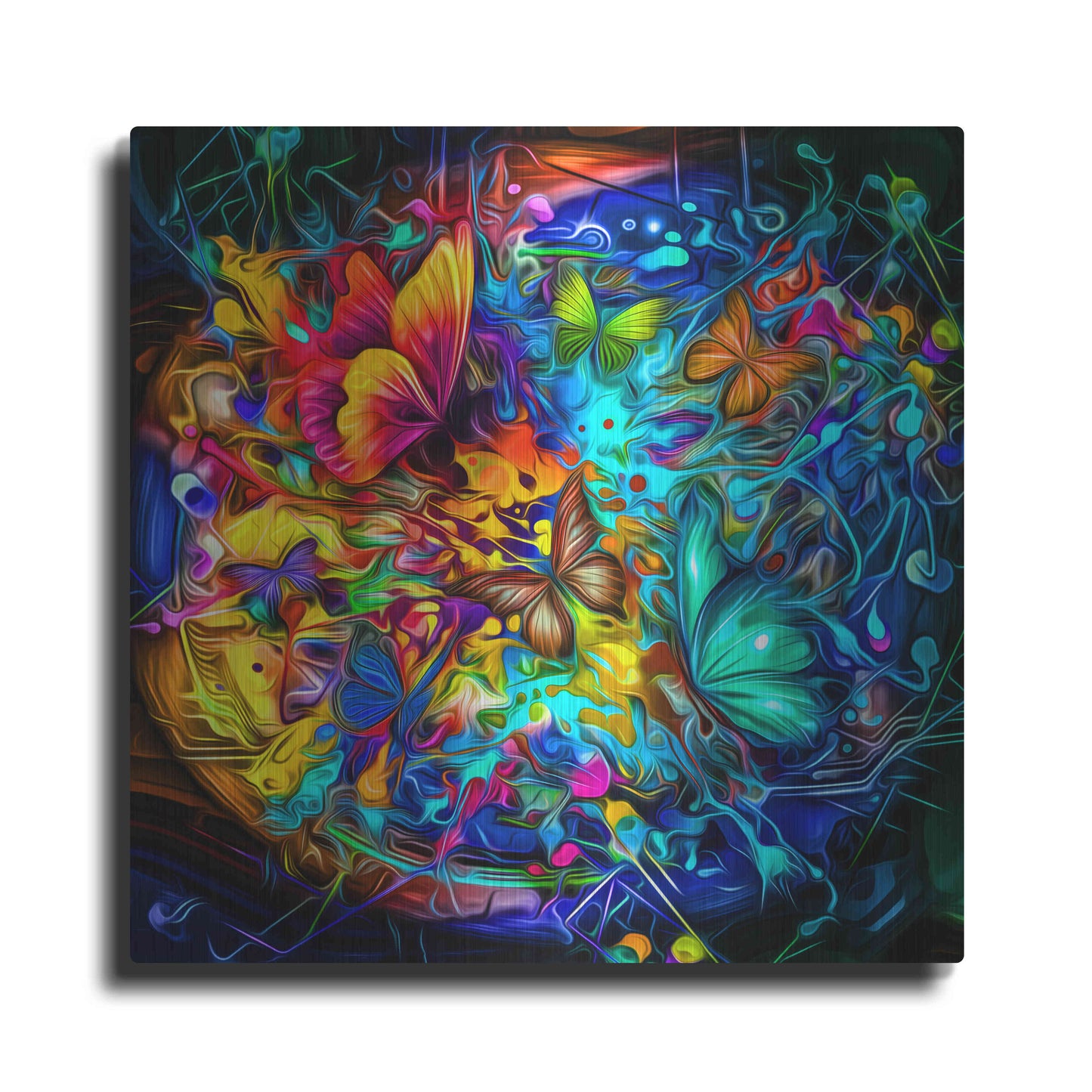 Luxe Metal Art 'Melting Pot' Metal Wall Art