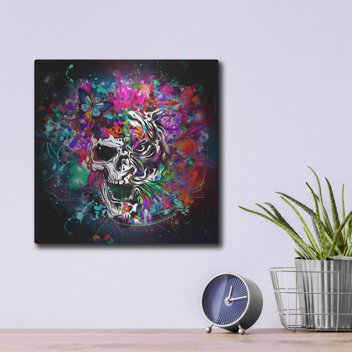 Luxe Metal Art 'Escape' Metal Wall Art,12x12