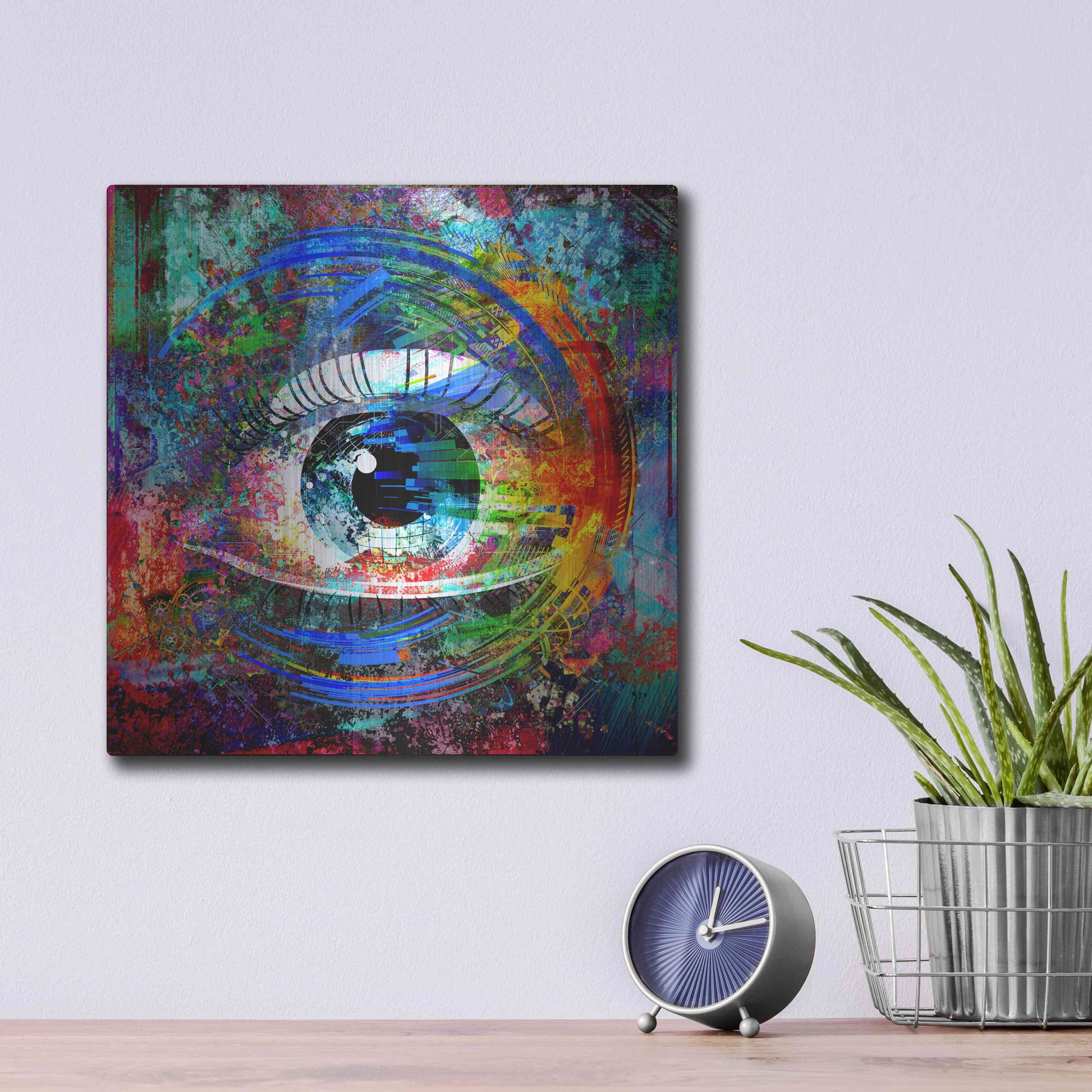 Luxe Metal Art 'Big Brother' Metal Wall Art,12x12