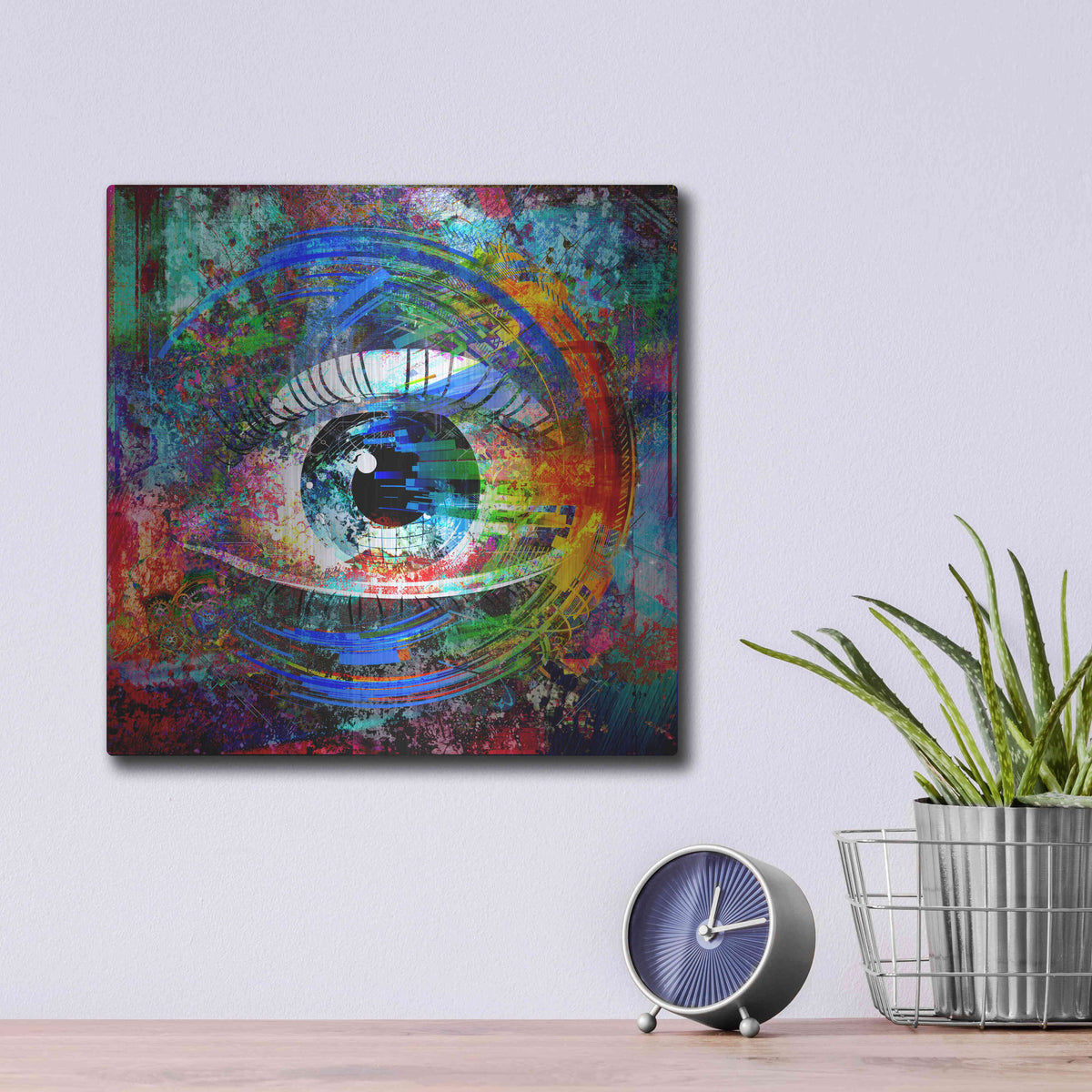 Luxe Metal Art 'Big Brother' Metal Wall Art,12x12