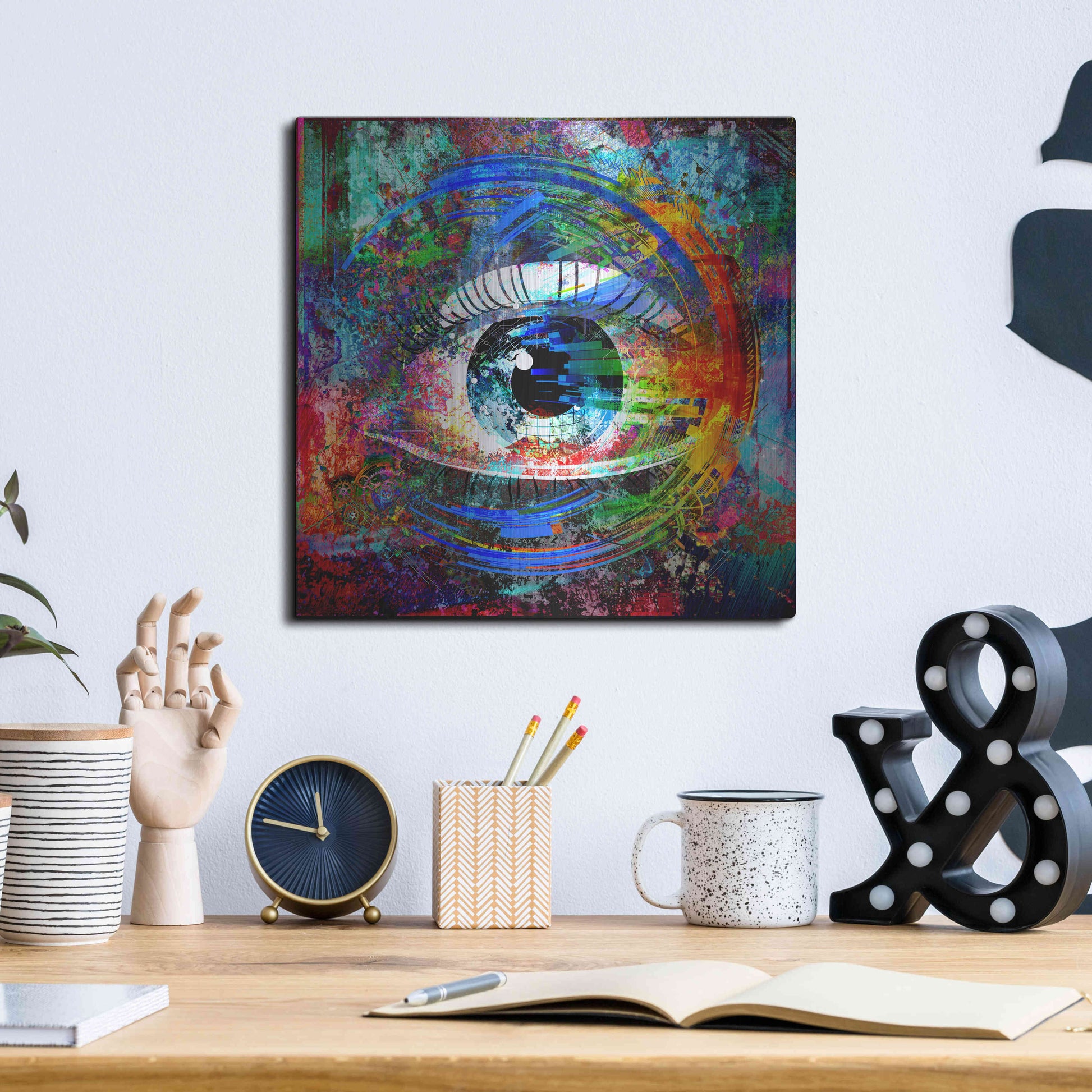 Luxe Metal Art 'Big Brother' Metal Wall Art,12x12