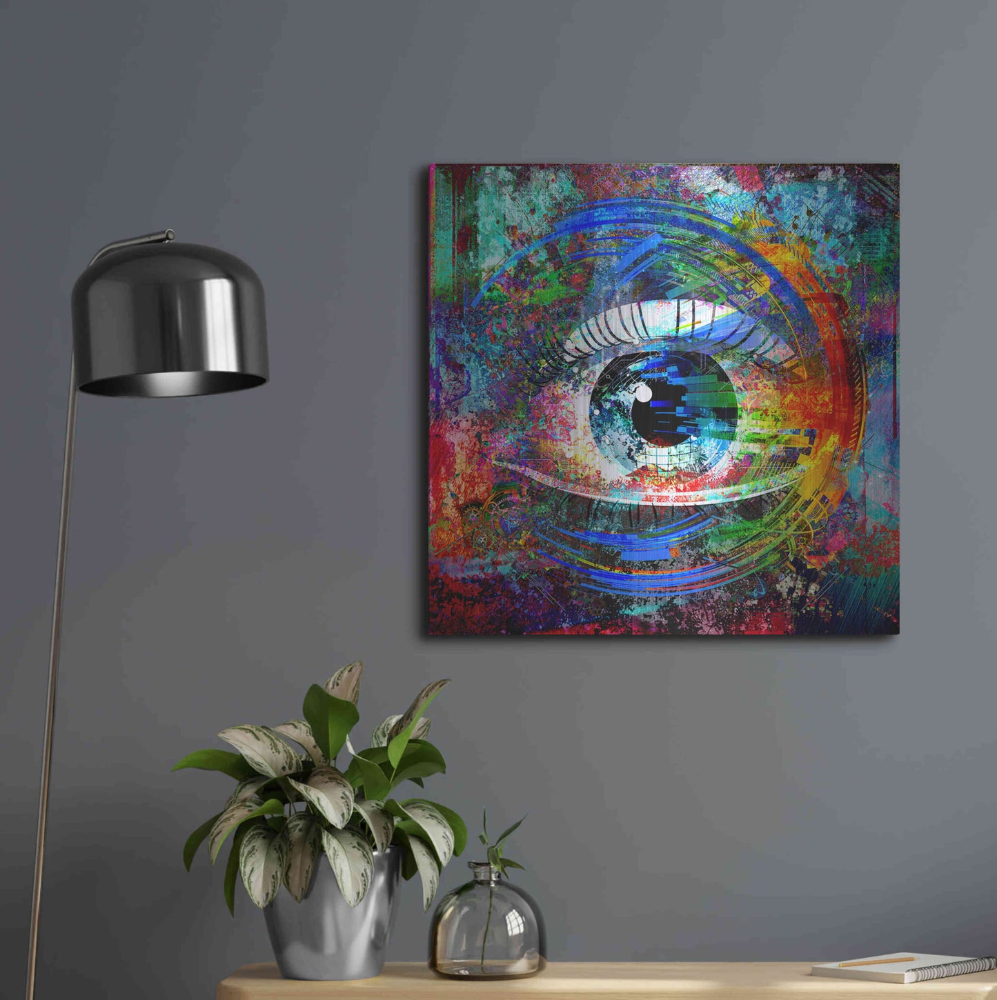 Luxe Metal Art 'Big Brother' Metal Wall Art,24x24