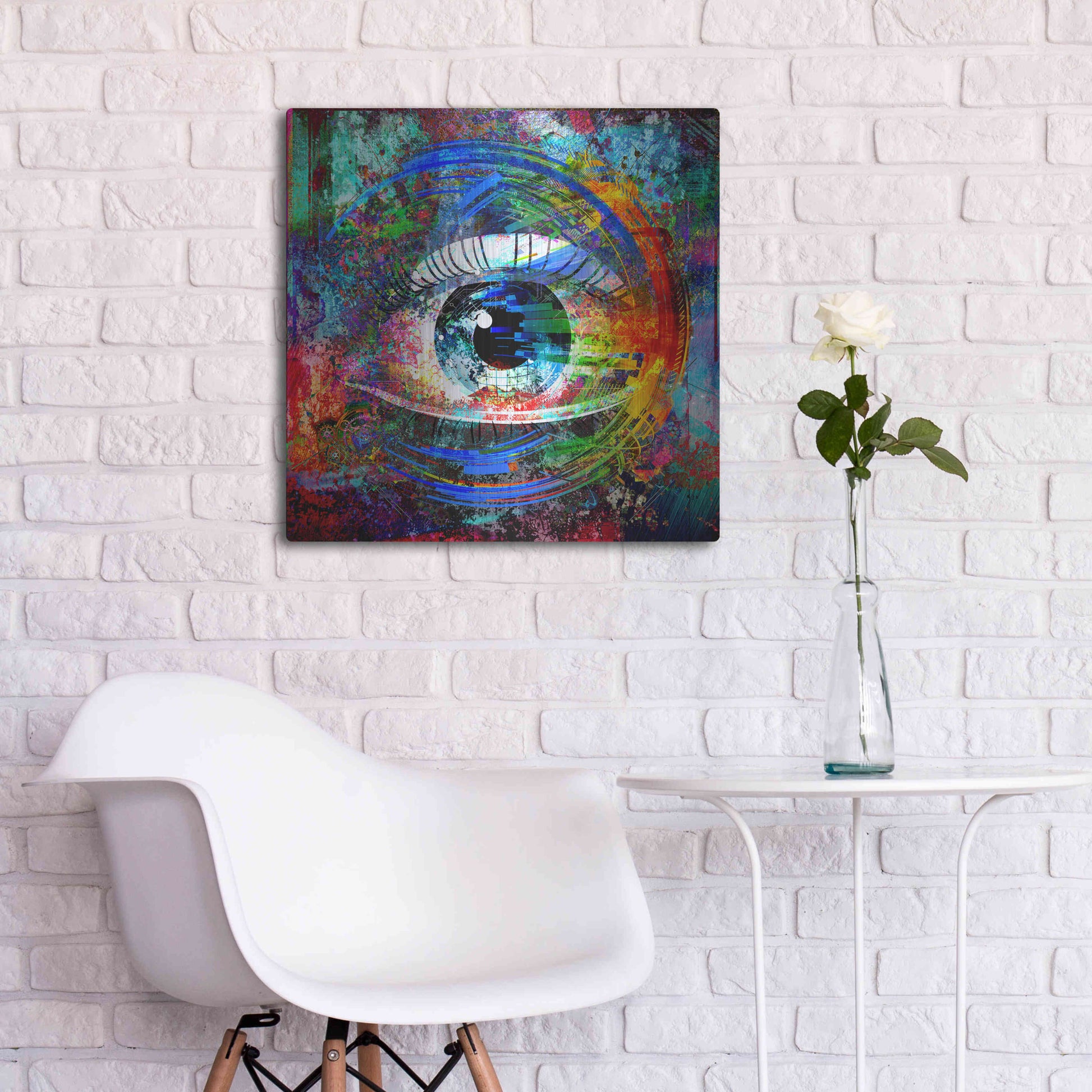 Luxe Metal Art 'Big Brother' Metal Wall Art,24x24