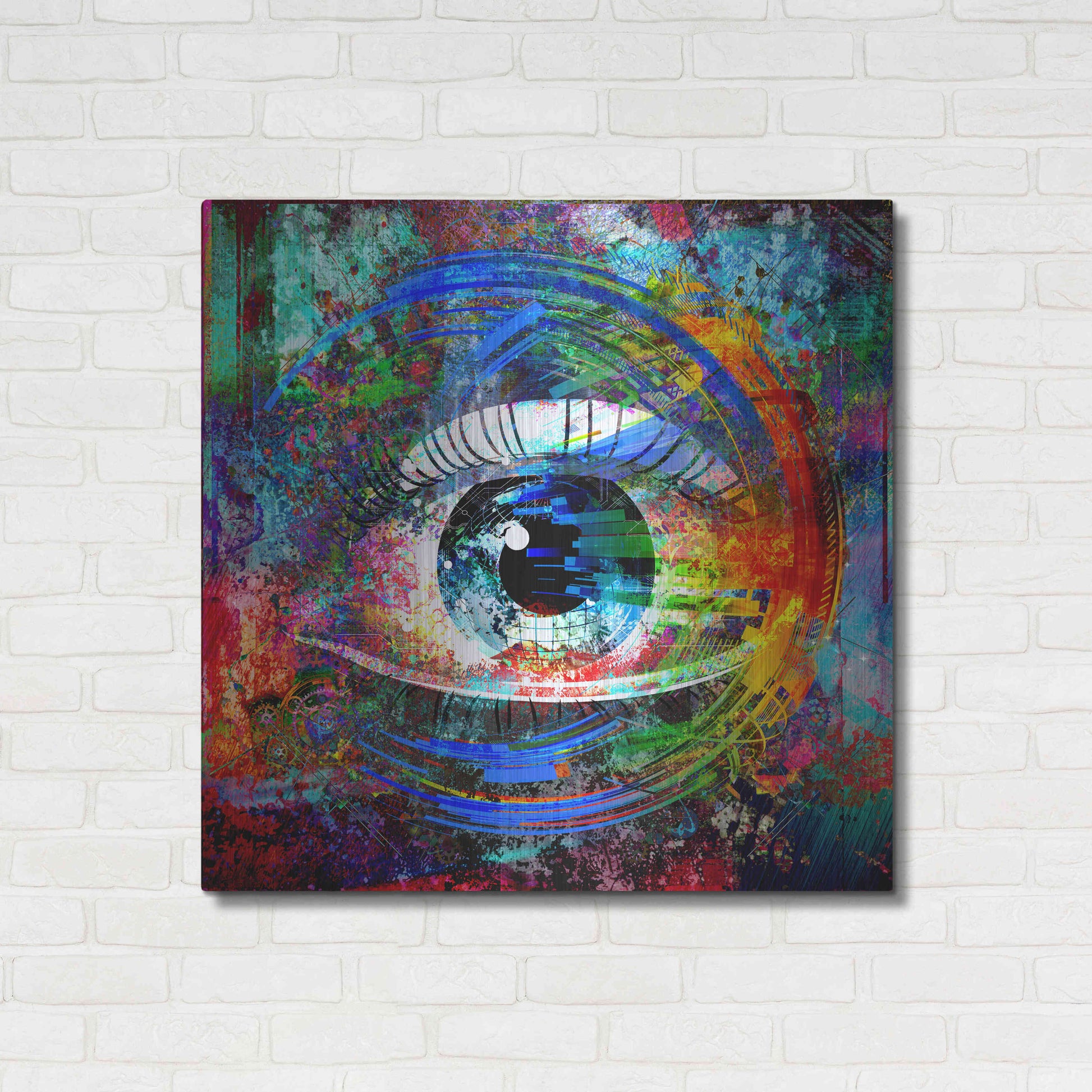 Luxe Metal Art 'Big Brother' Metal Wall Art,36x36