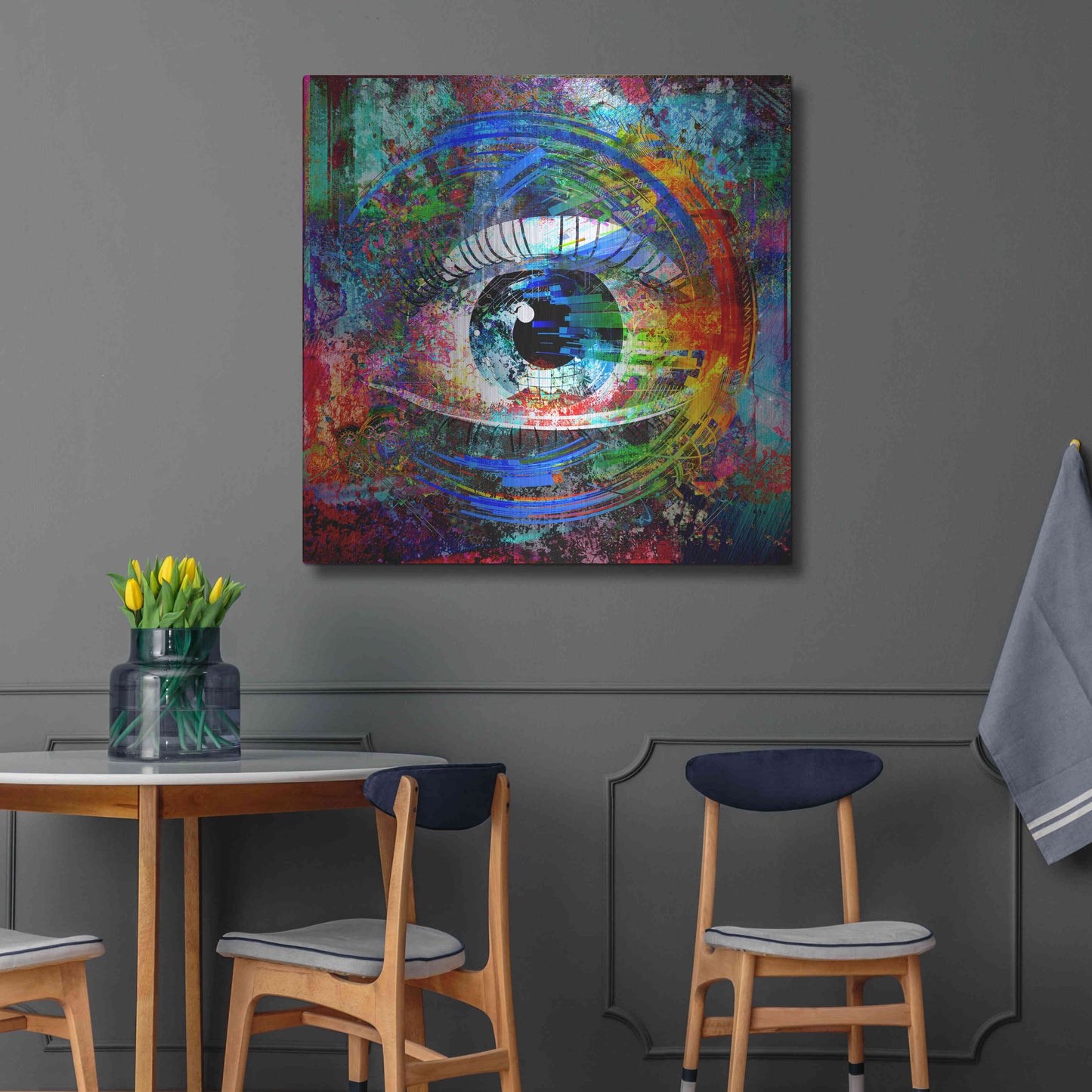 Luxe Metal Art 'Big Brother' Metal Wall Art,36x36
