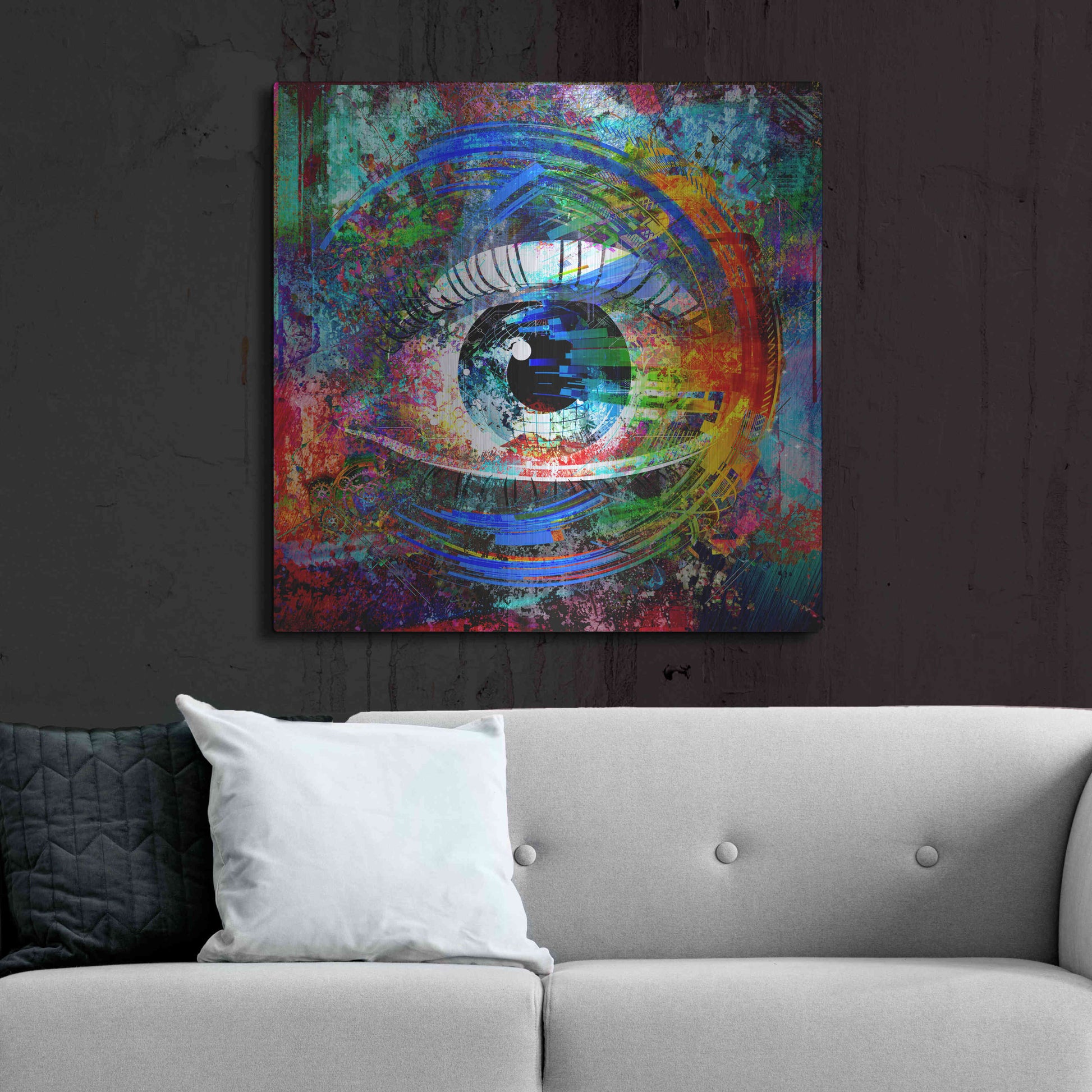 Luxe Metal Art 'Big Brother' Metal Wall Art,36x36
