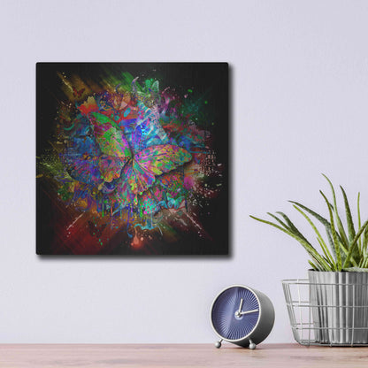 Luxe Metal Art 'Monarch' Metal Wall Art,12x12