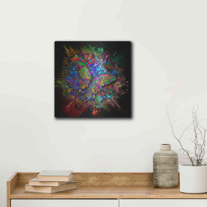 Luxe Metal Art 'Monarch' Metal Wall Art,12x12
