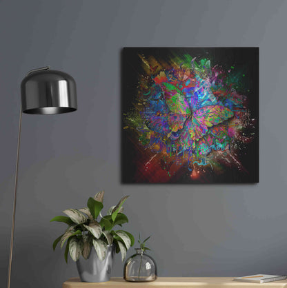 Luxe Metal Art 'Monarch' Metal Wall Art,24x24