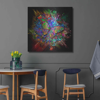 Luxe Metal Art 'Monarch' Metal Wall Art,36x36