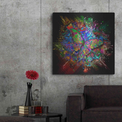 Luxe Metal Art 'Monarch' Metal Wall Art,36x36