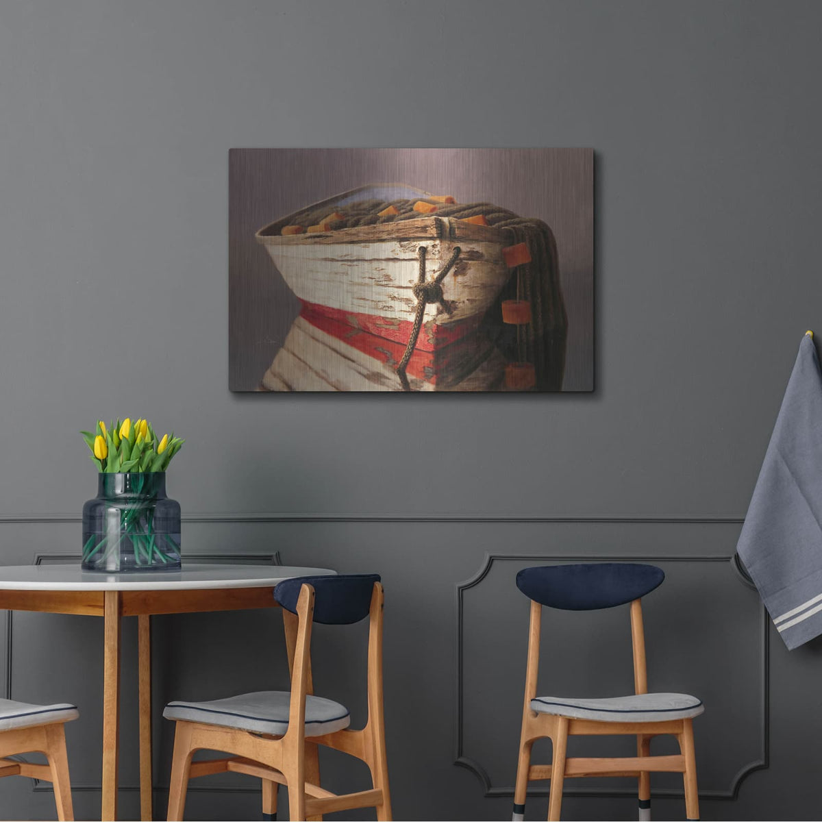 'Swampscott Dory' by Karl Soderlund – Metal Wall Art, 36x24 room view