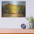 'Yellow and Orange Rowboat' by Karl Soderlund – Metal Wall Art, 16x12 room view