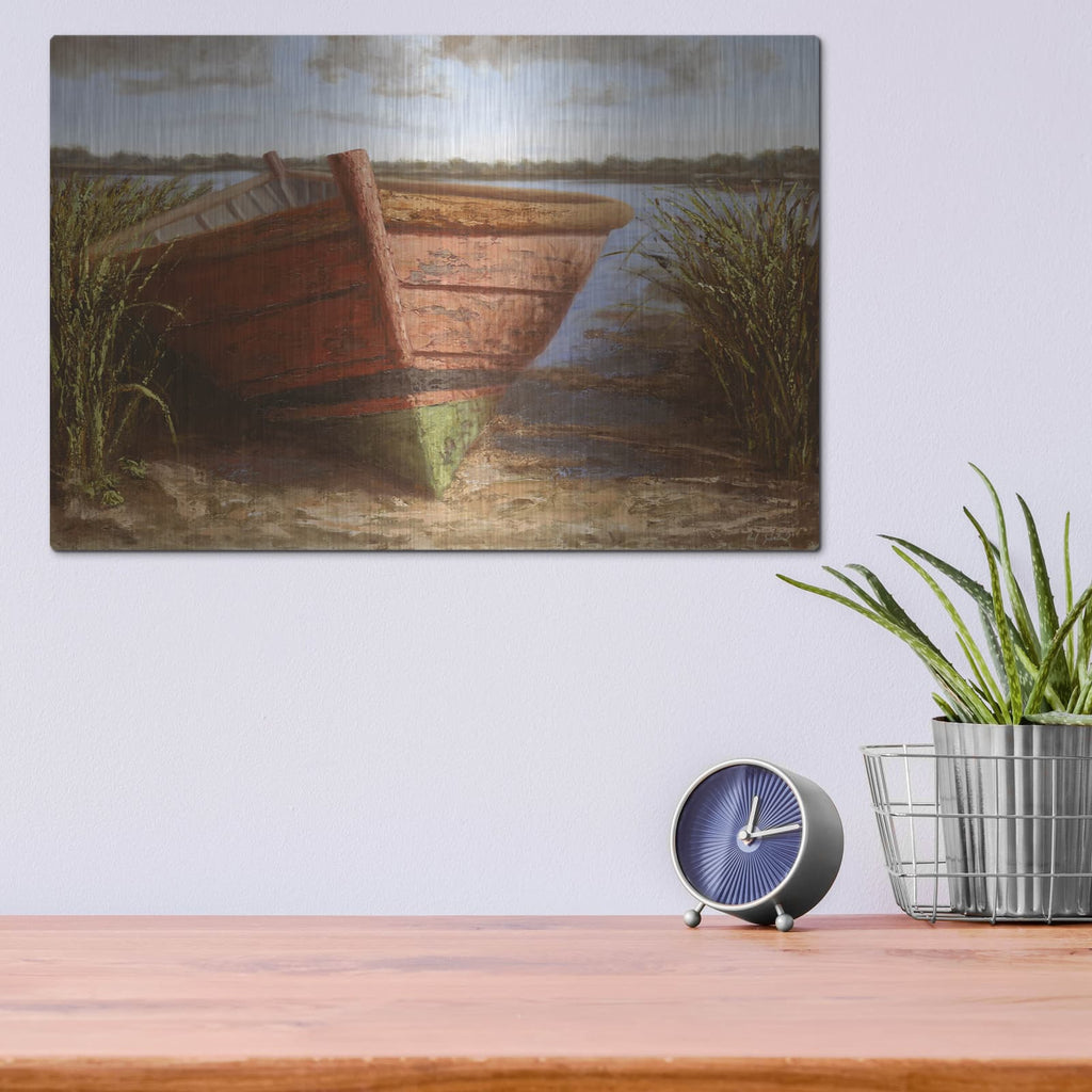 'Nantucket Red' by Karl Soderlund – Metal Wall Art, 16x12 room view