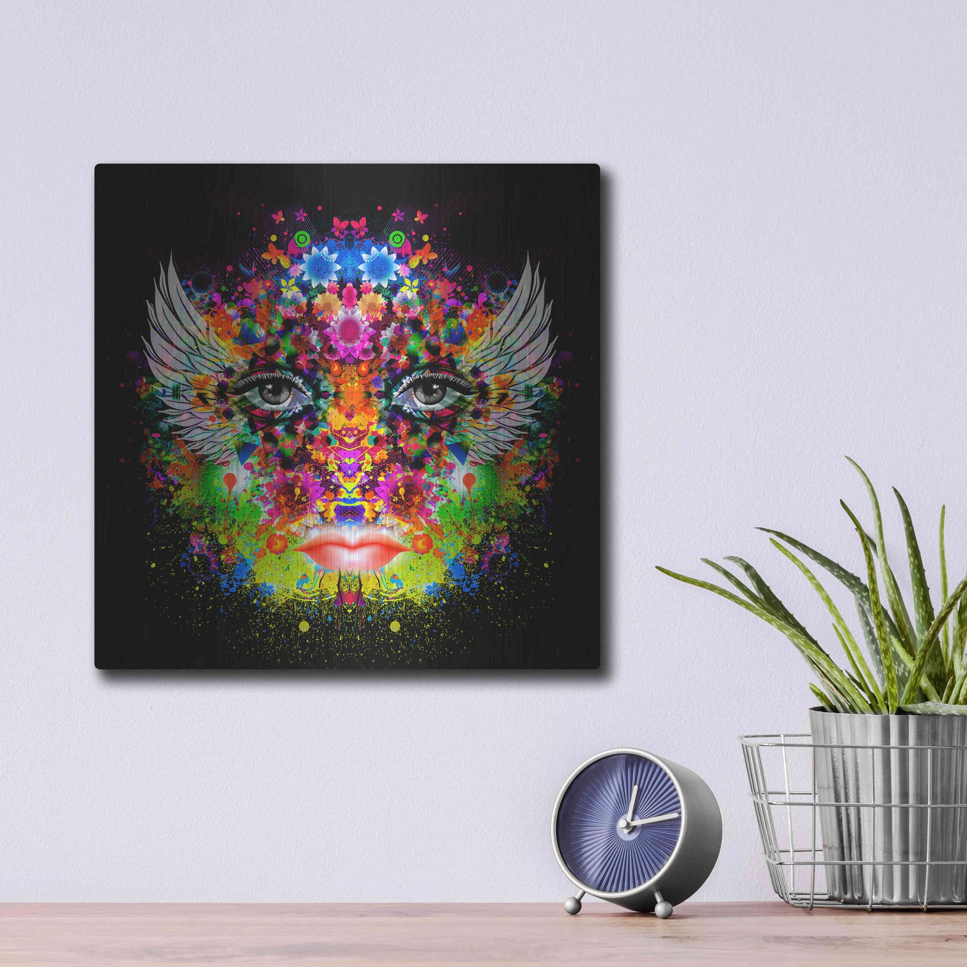 Luxe Metal Art 'Phoenix' Metal Wall Art,12x12