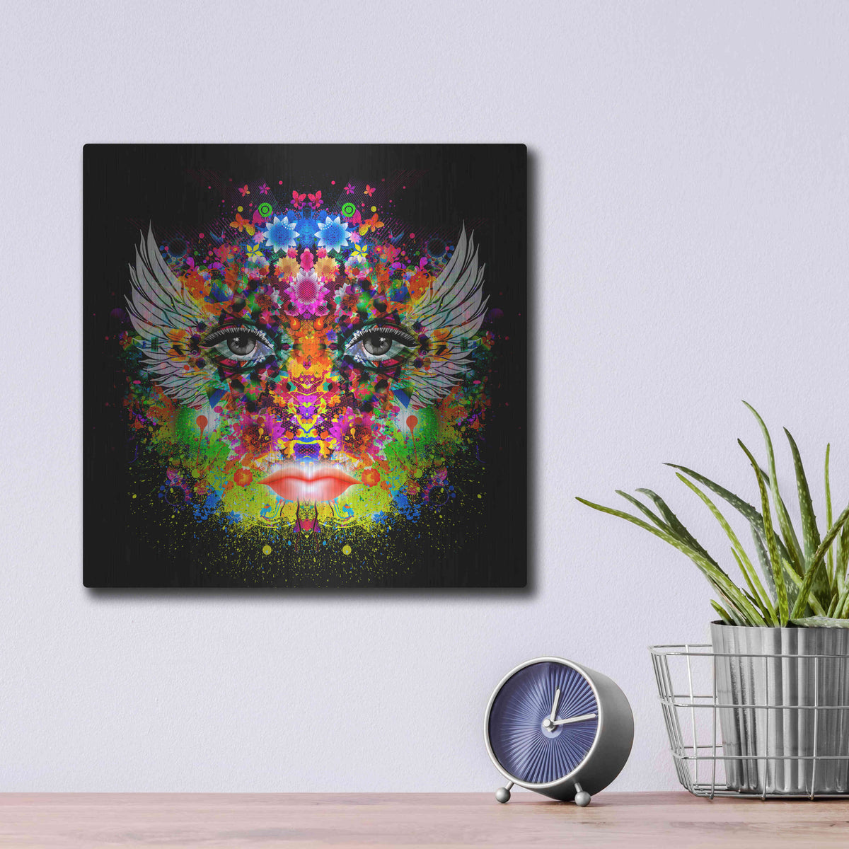 Luxe Metal Art 'Phoenix' Metal Wall Art,12x12