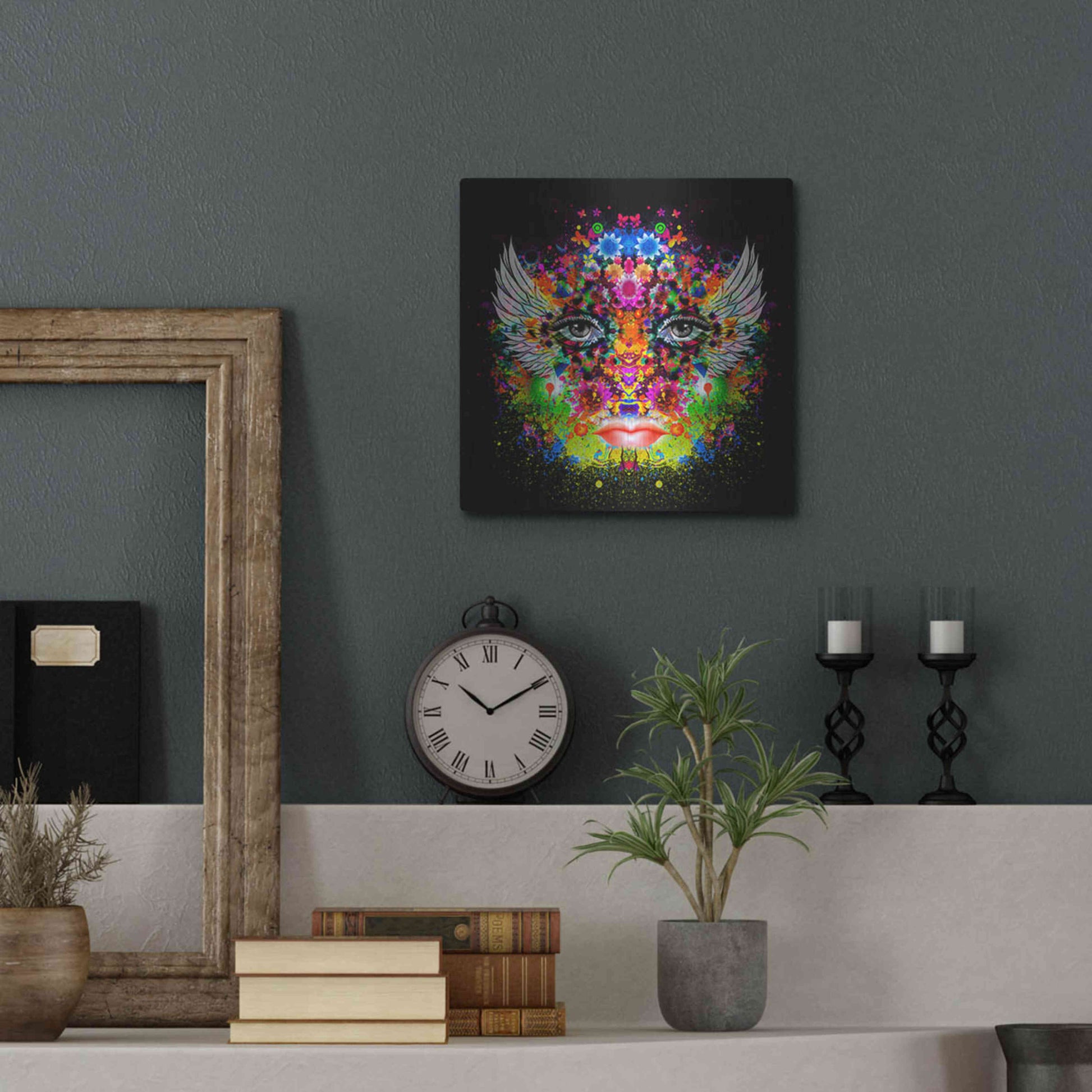 Luxe Metal Art 'Phoenix' Metal Wall Art,12x12