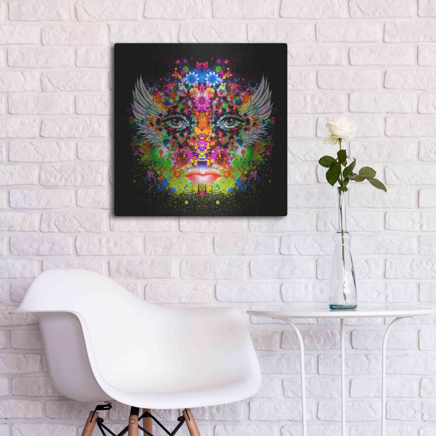 Luxe Metal Art 'Phoenix' Metal Wall Art,24x24