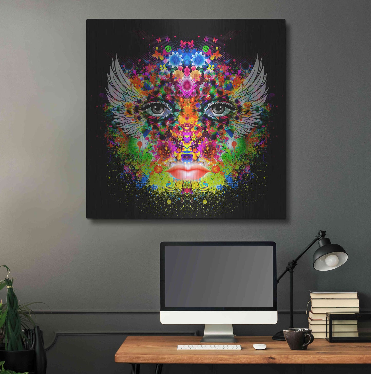 Luxe Metal Art 'Phoenix' Metal Wall Art,36x36