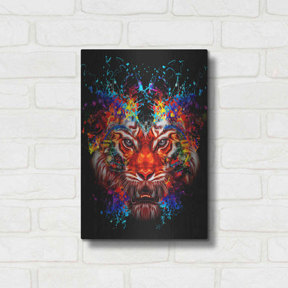 Luxe Metal Art 'Dubtiger' Metal Wall Art,12x16