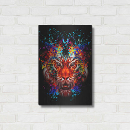 Luxe Metal Art 'Dubtiger' Metal Wall Art,16x24