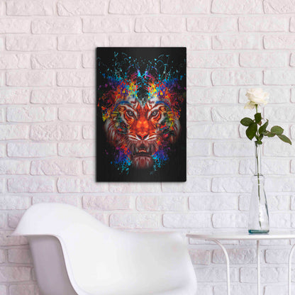 Luxe Metal Art 'Dubtiger' Metal Wall Art,16x24
