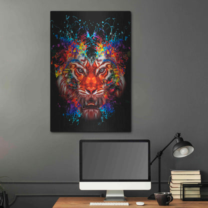 Luxe Metal Art 'Dubtiger' Metal Wall Art,24x36