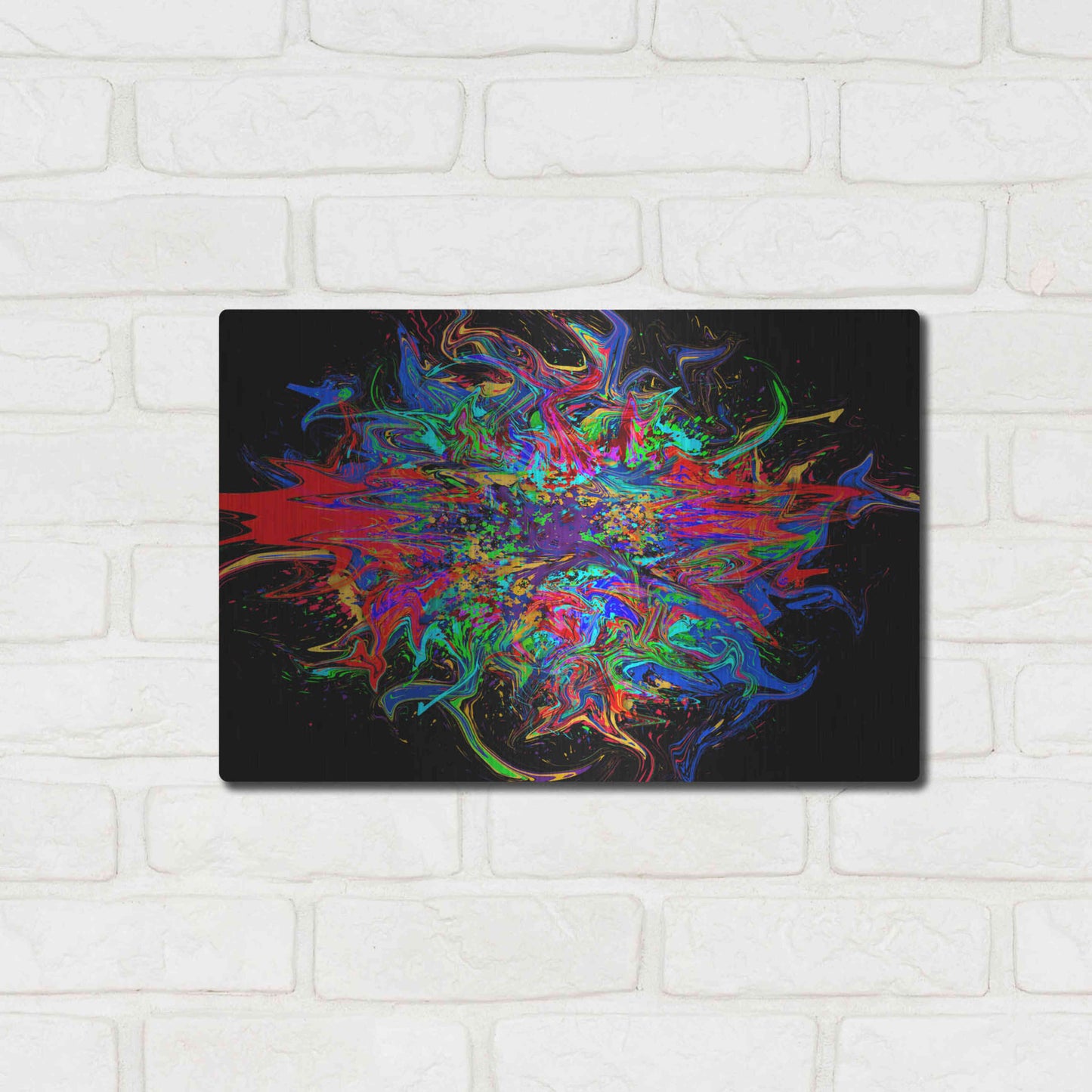 Luxe Metal Art 'Big Bang' Metal Wall Art,16x12