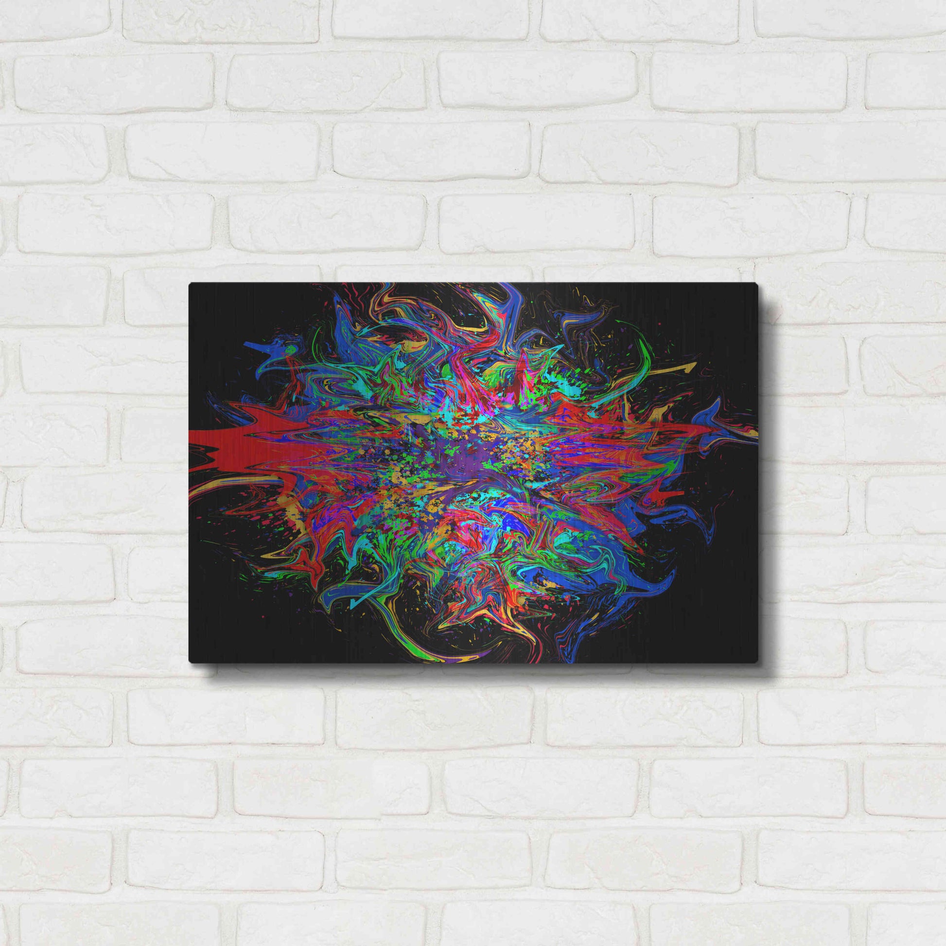 Luxe Metal Art 'Big Bang' Metal Wall Art,24x16