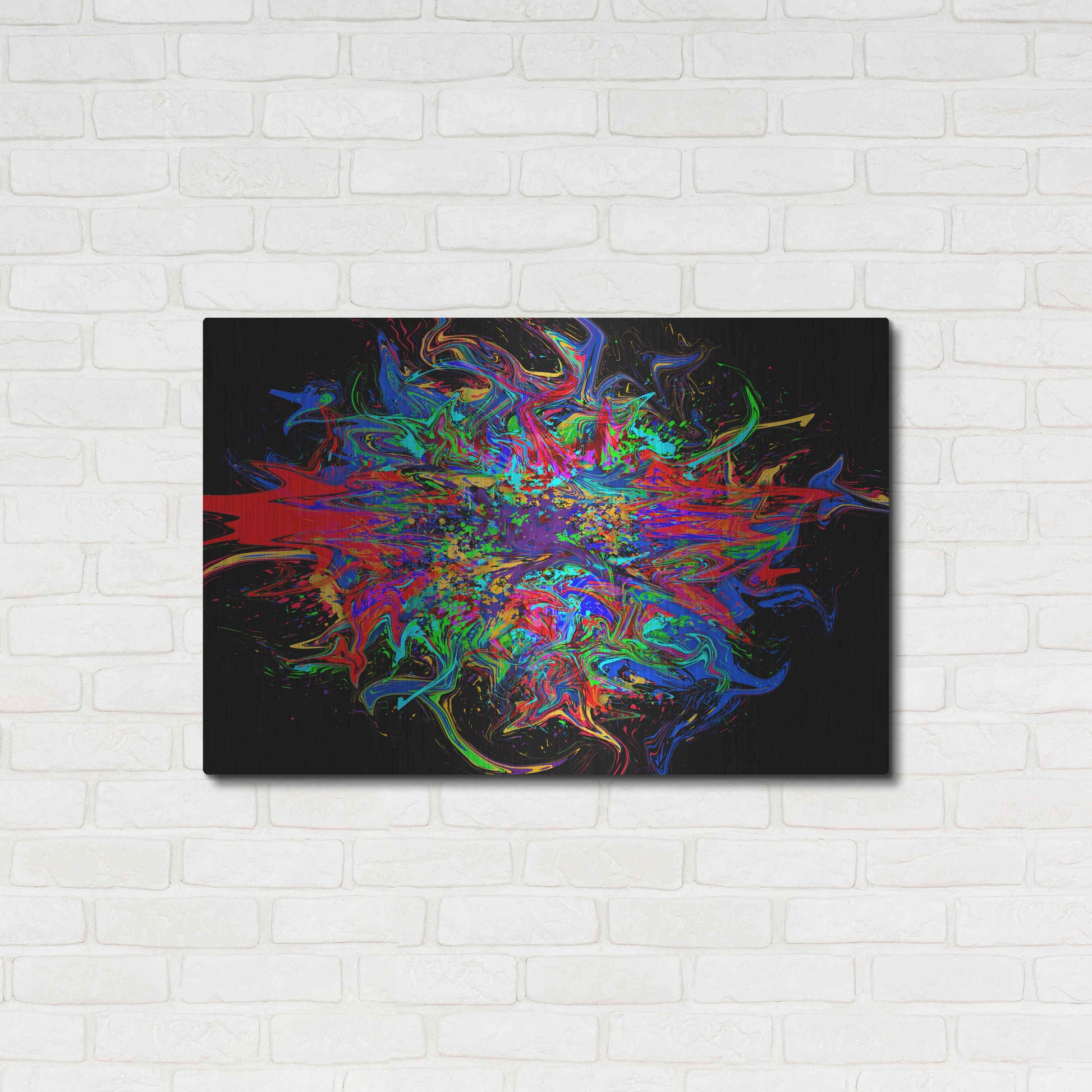 Luxe Metal Art 'Big Bang' Metal Wall Art,36x24