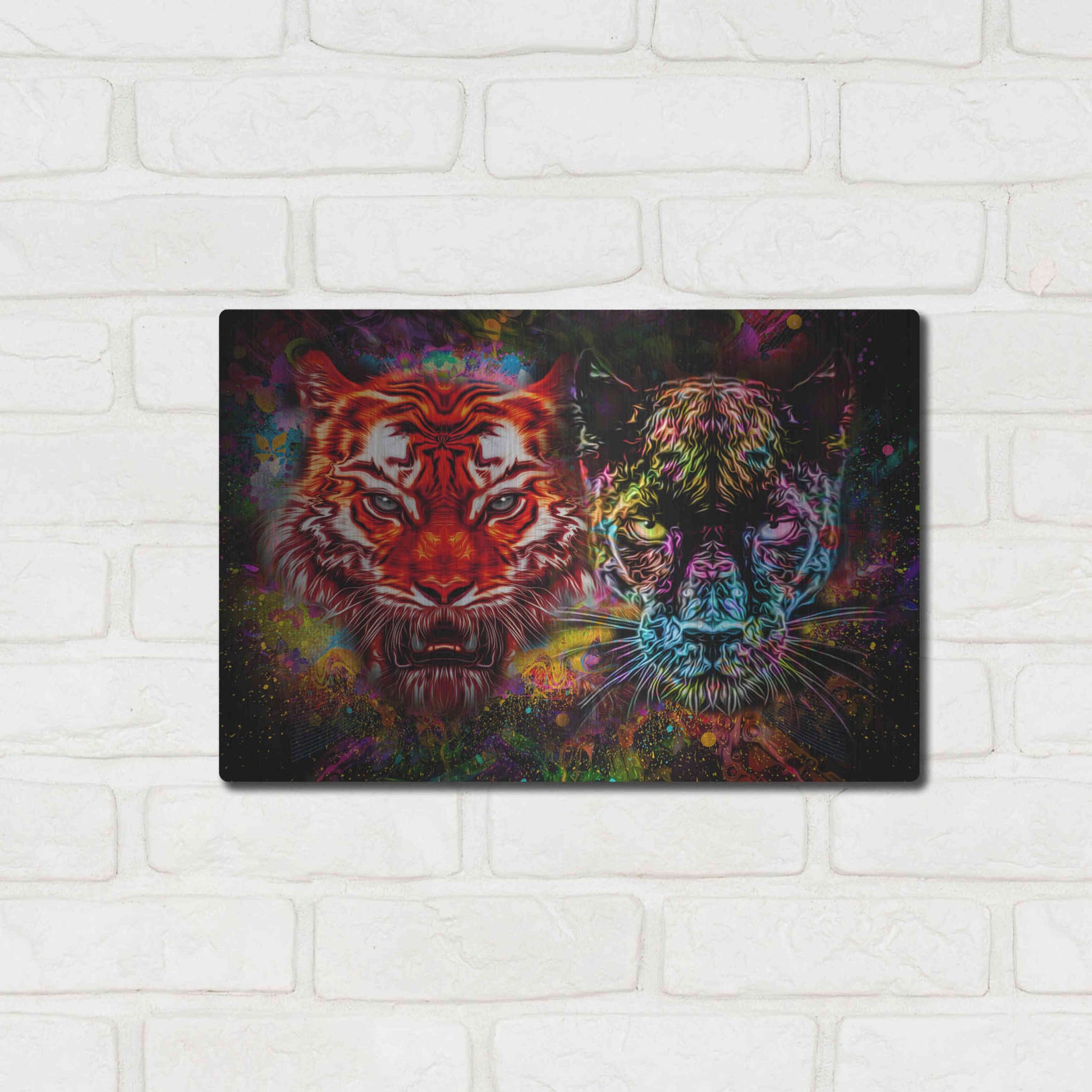 Luxe Metal Art 'Felis' Metal Wall Art,16x12