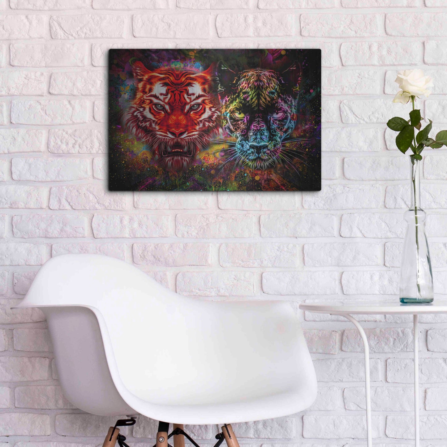 Luxe Metal Art 'Felis' Metal Wall Art,24x16