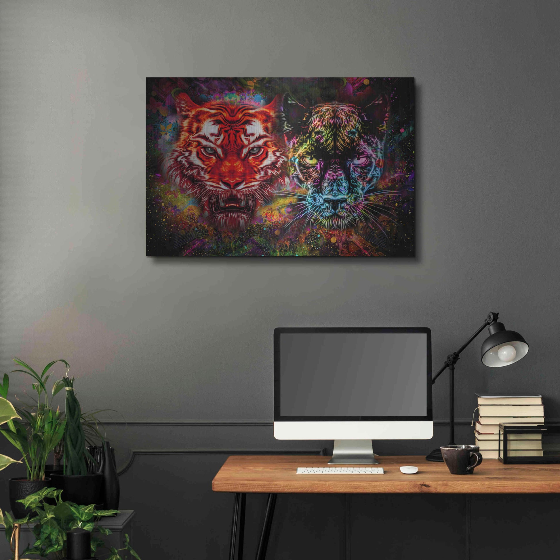 Luxe Metal Art 'Felis' Metal Wall Art,36x24