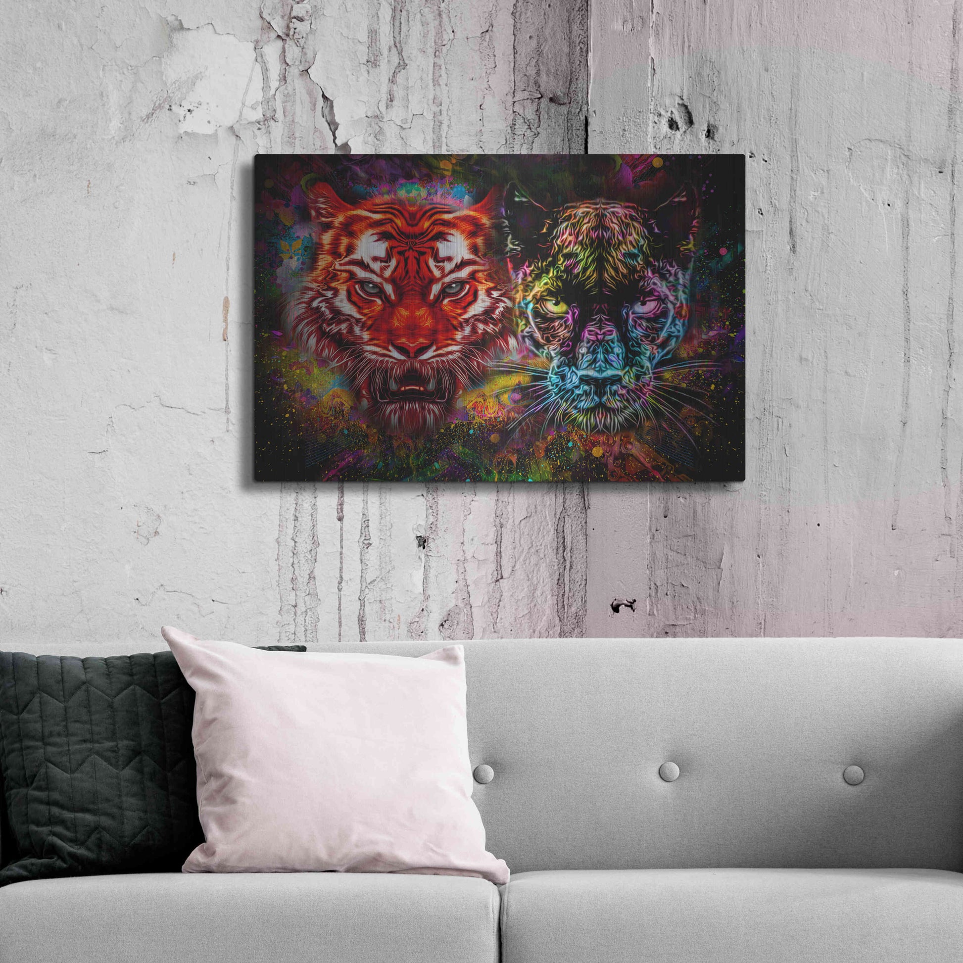 Luxe Metal Art 'Felis' Metal Wall Art,36x24