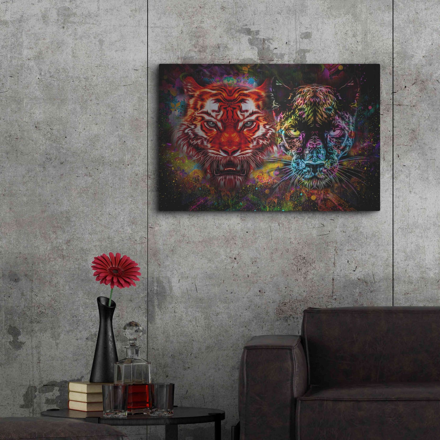 Luxe Metal Art 'Felis' Metal Wall Art,36x24