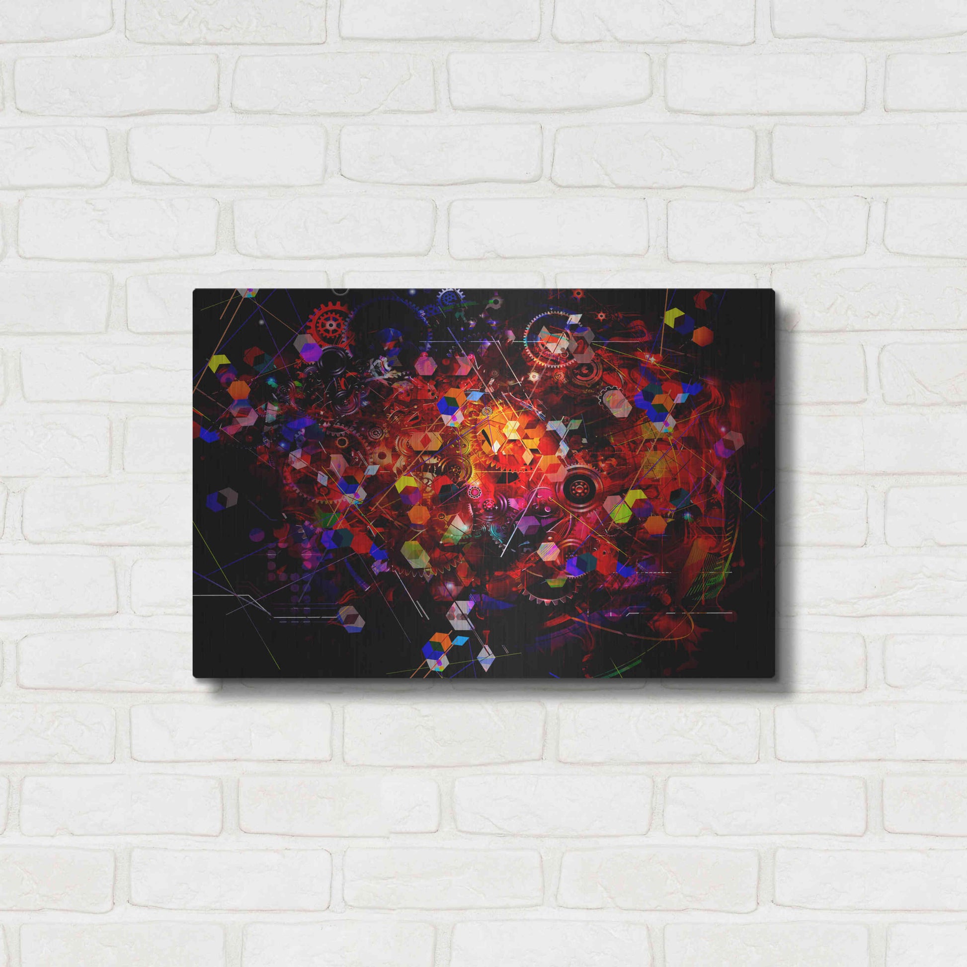 Luxe Metal Art 'The Machine' Metal Wall Art,24x16