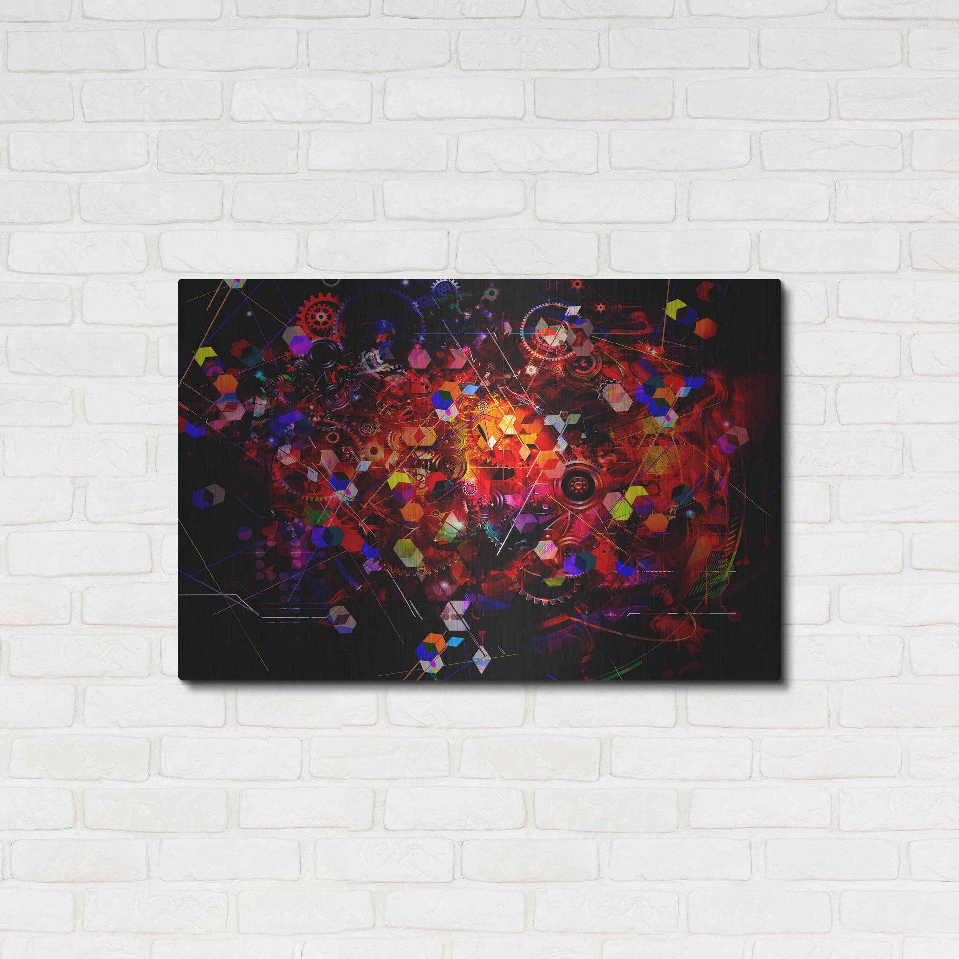 Luxe Metal Art 'The Machine' Metal Wall Art,36x24