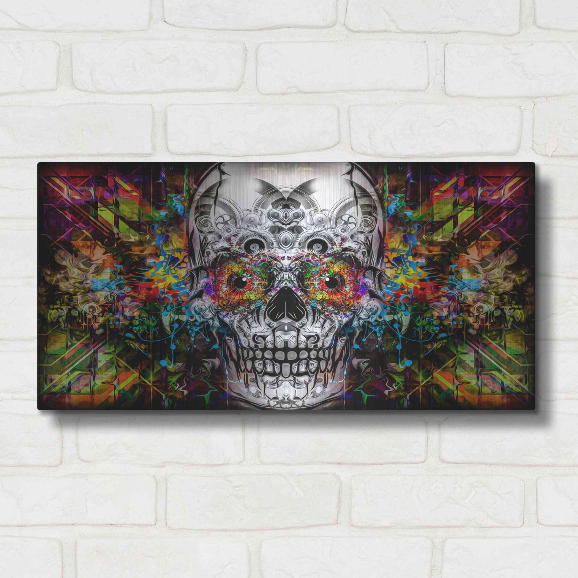 Luxe Metal Art 'The Effect' Metal Wall Art,24x12