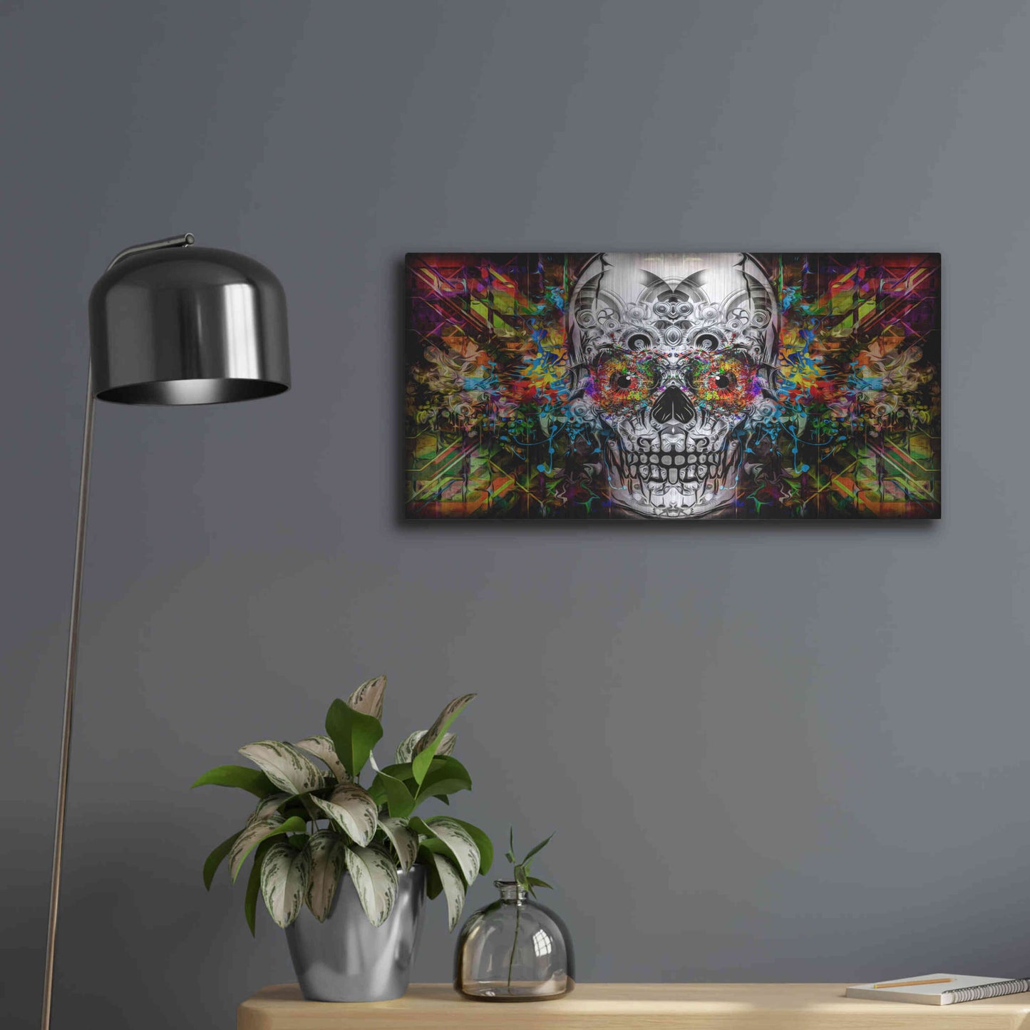 Luxe Metal Art 'The Effect' Metal Wall Art,24x12